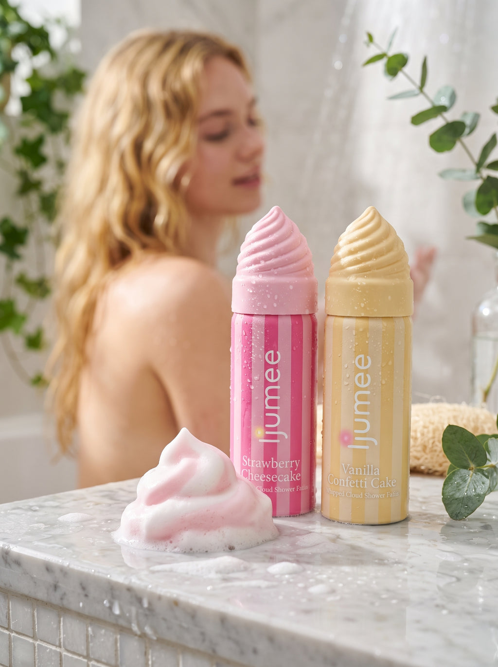 ljumee Strawberry Cheesecake Bulut Formlu Duş Köpüğü